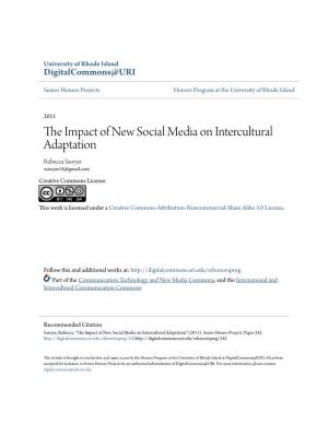 The Impact of New Social Media on Intercultural Adaptation
