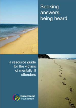 A Resource Guide for the Victims of Mentally Ill Offenders