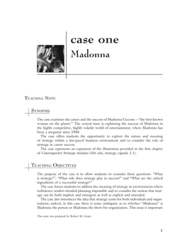 Case One Madonna