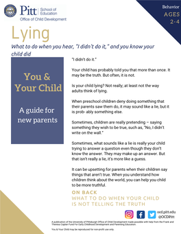 Lying Parent Guide