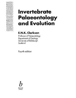 Invertebrate-Paleontology-By-Clarkson.Pdf