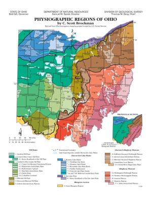 PHYSIOGRAPHIC REGIONS of OHIO by C