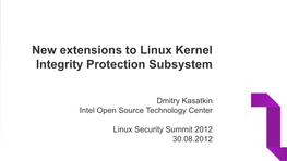 New Extensions to Linux Kernel Integrity Protection Subsystem