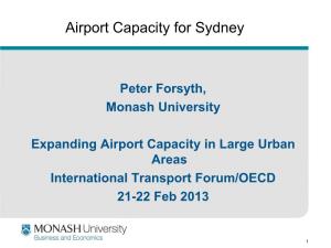 Airport Capacity for Sydney