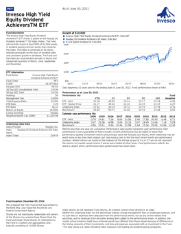 Invesco High Yield Equity Dividend Achieverstm ETF