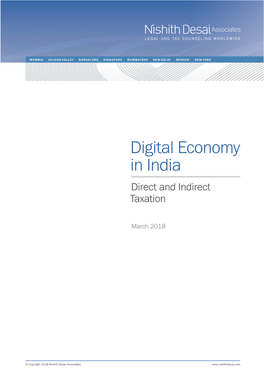 Digital Economy in India Direct and Indirect Taxation