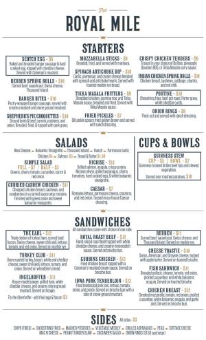 Starters Salads Sandwiches Cups & Bowls