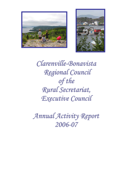 Clarenville-Bonavista Regional Council of the Rural Secretariat, Executive Council