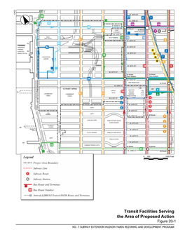 Transit Facilities Serving the Area of Proposed Action Figure 20-1 NO