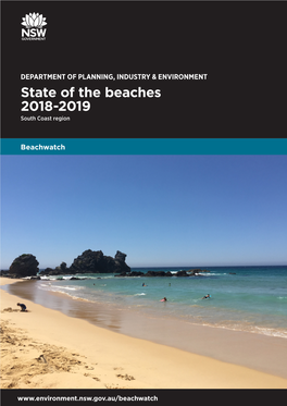 State of the Beaches 2018-19: South Coast Region