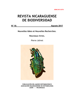Revista Nicaraguense De Biodiversidad