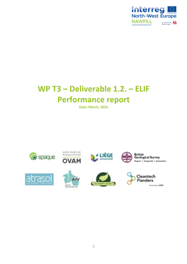 WP T3 – Deliverable 1.2. – ELIF Performance Report Date: March, 2021
