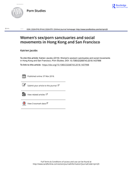 Women's Sex/Porn Sanctuaries and Social Movements in Hong Kong and San Francisco