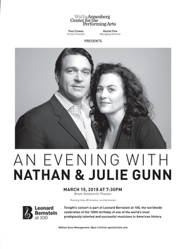 An Evening with Nathan & Julie Gunn
