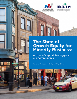 The State of Growth Equity for Minority Business: a River of Capital Flowing Past Our Communities