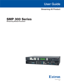 Extron SMP 300 Series User Guide