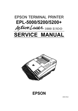 EPSON EPL-5000, 5200 and 5200+