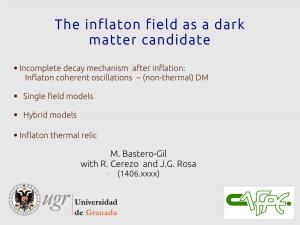 The Inflaton Field As a Dark Matter Candidate