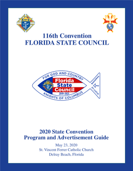 116Th Convention FLORIDA STATE COUNCIL
