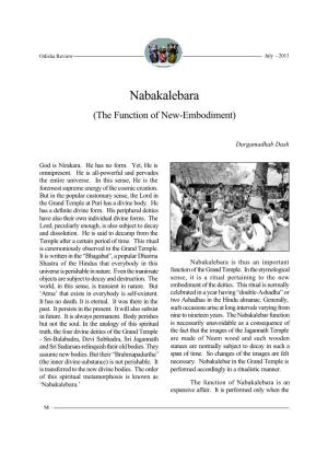 Nabakalebara (The Function of New-Embodiment)