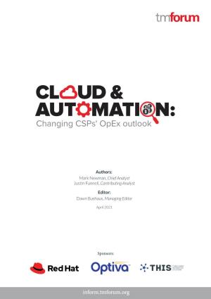 24769 Cloud Automation Report.Qxp 24769 Cloud Automation Report 22/04/2021 15:44 Page 1