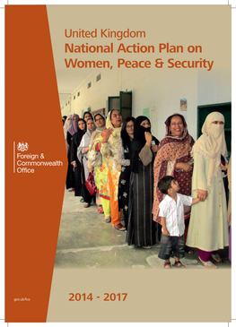 UK National Action Plan on Women, Peace & Security