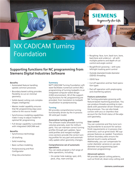 NX CAD/CAM Turning Foundation