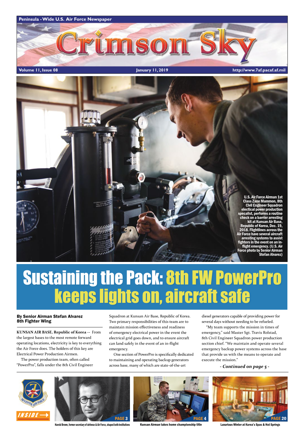 Sustaining the Pack: 8Th FW Powerpro Keeps Lights On, Aircraft Safe