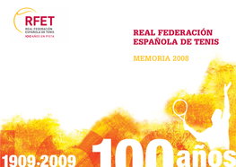 Portada Memoria 2008:RFET