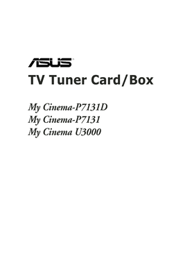 TV Tuner Card/Box
