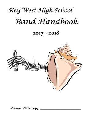 Band Handbook 2017 – 2018
