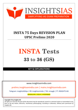 Instatests 33-36 Solutions