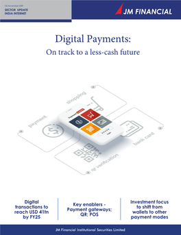 Digital Payments: on Track to a Less-Cash Future