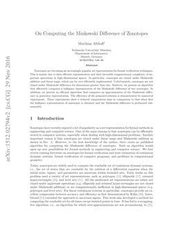 On Computing the Minkowski Difference of Zonotopes