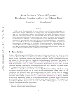 Neural Stochastic Differential Equations: Deep Latent Gaussian