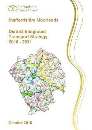 Staffordshire Moorlands District Integrated Transport Strategy