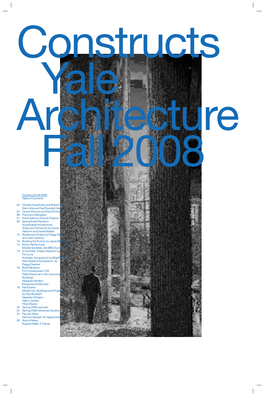 Constructs Fall 2008 Table of Contents 02 Charles Gwathmey
