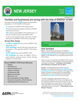 State Fact Sheet: New Jersey