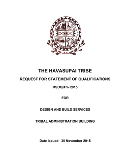 The Havasupai Tribe
