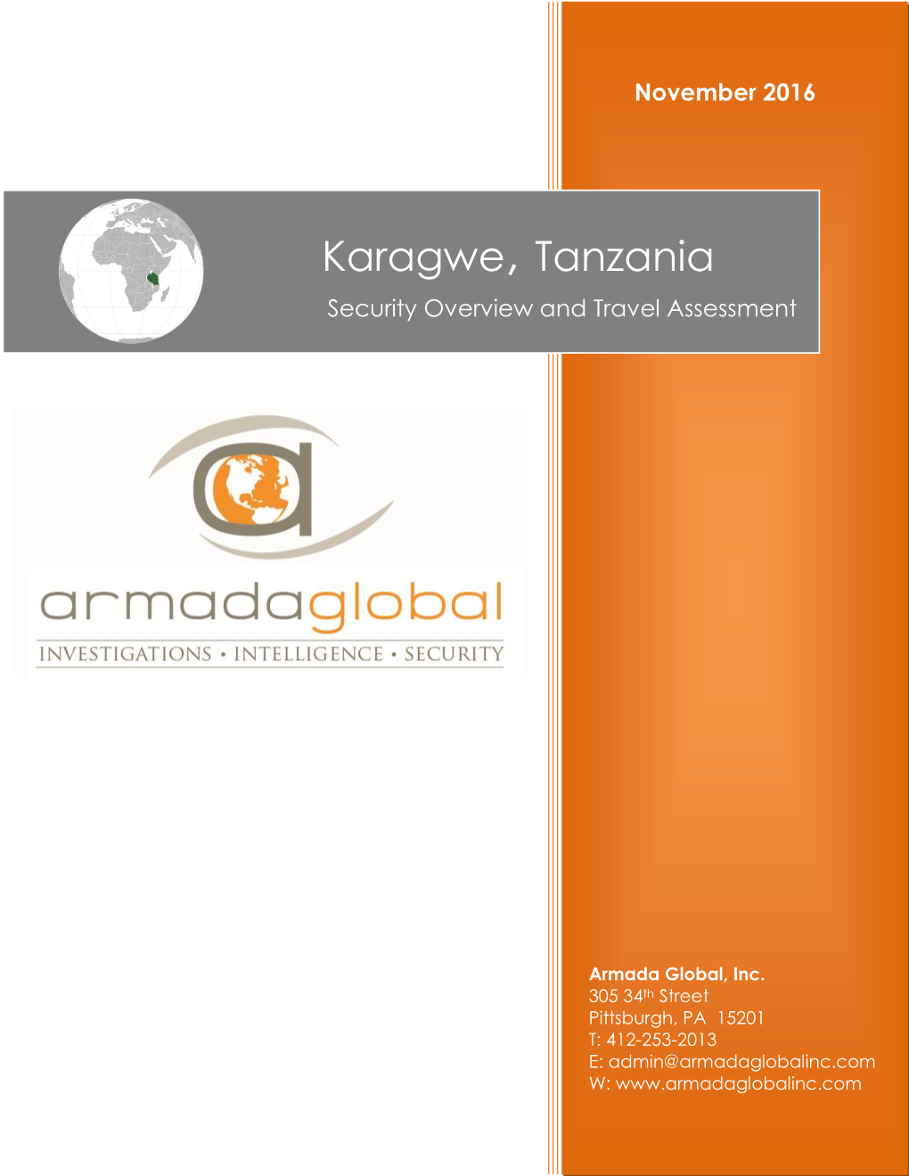 Karagwe, Tanzania Security Overview and Travel Assessment