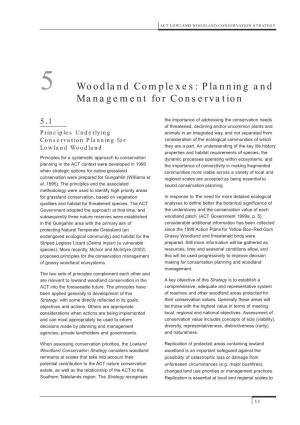 Woodland Complexes: Planning and Management for Conservation