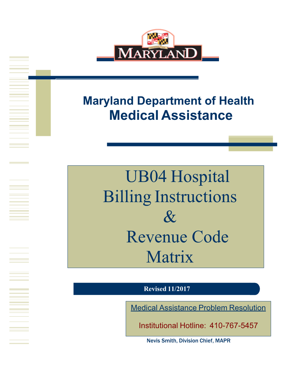 UB04 Hospital Billing Instructions & Revenue Code Matrix DocsLib