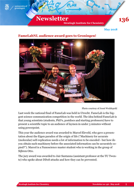 Famelabnl Audience Award Goes to Groningen!