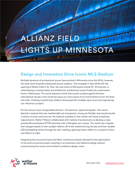 Allianz Field Lights up Minnesota