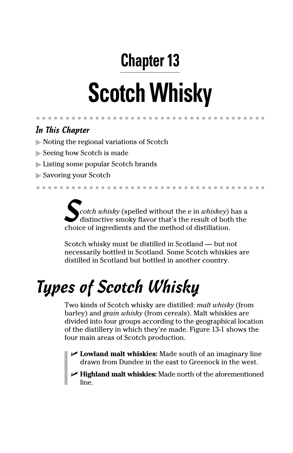 Chapter 13 Scotch Whisky