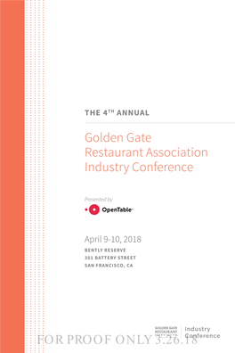 Golden Gate Restaurant Association Industry Conference for PROOF ONLY 3.26.18