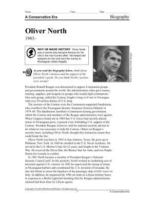 Oliver North 1943–