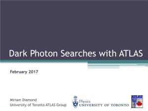 Dark Photon Searches with ATLAS
