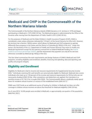Medicaid and CHIP in the Commonwealth of the Northern Mariana Islands