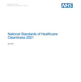 National Standards of Healthcare Cleanliness 2021